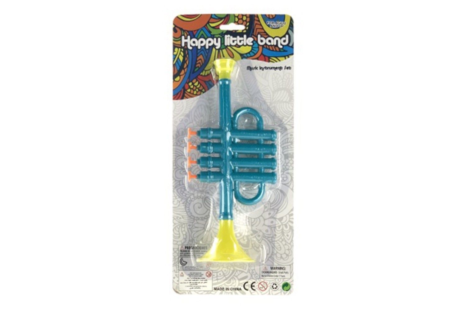 IDT016322 HAPPY LITTLE BAND TRUMPET ON CARD