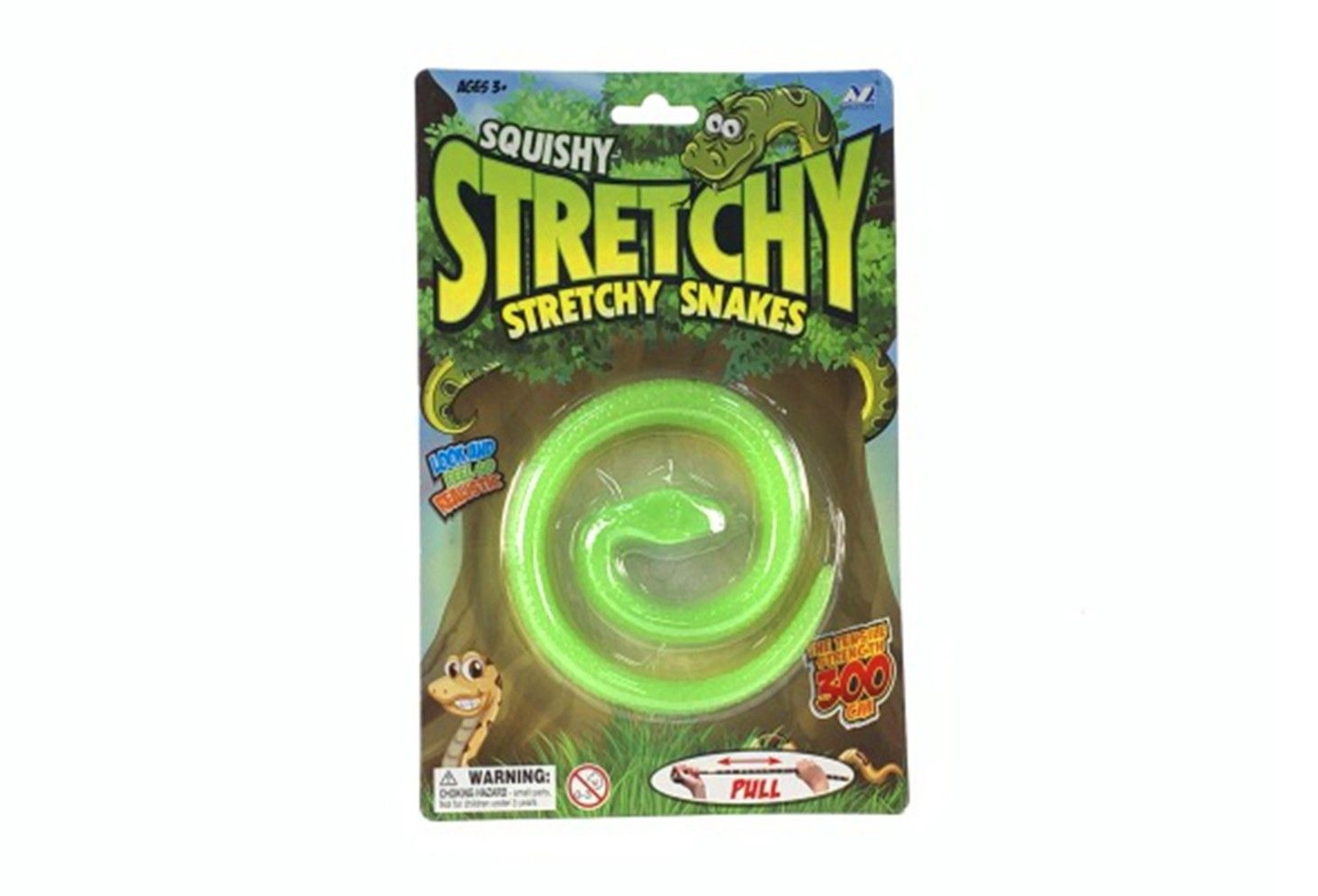 IDT017162 GLOW IN THE DARK SNAKE IN B/C