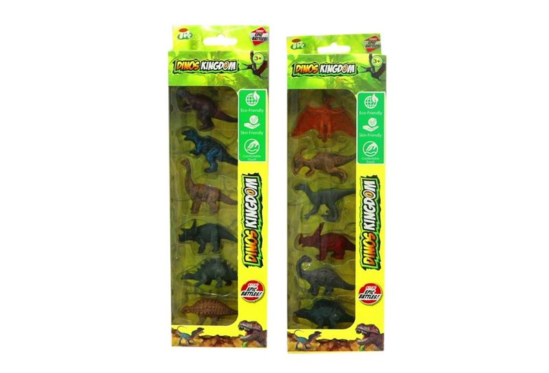 IDT017109 6 PCE DINOSAURS IN W/B 2 ASTD