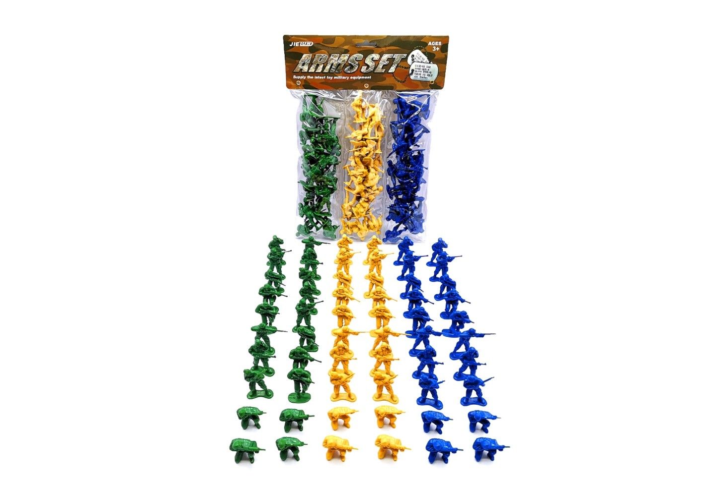 IDT017181 SOLDIERS IN BAG 60 PCE 3 ASTD