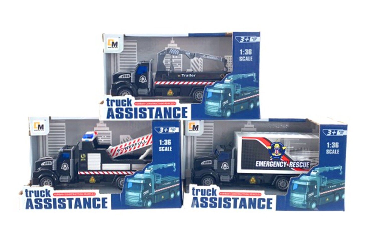 IDT017760 ASSISTANCE PULLBACK TRUCK IN W/B 3 ASTD