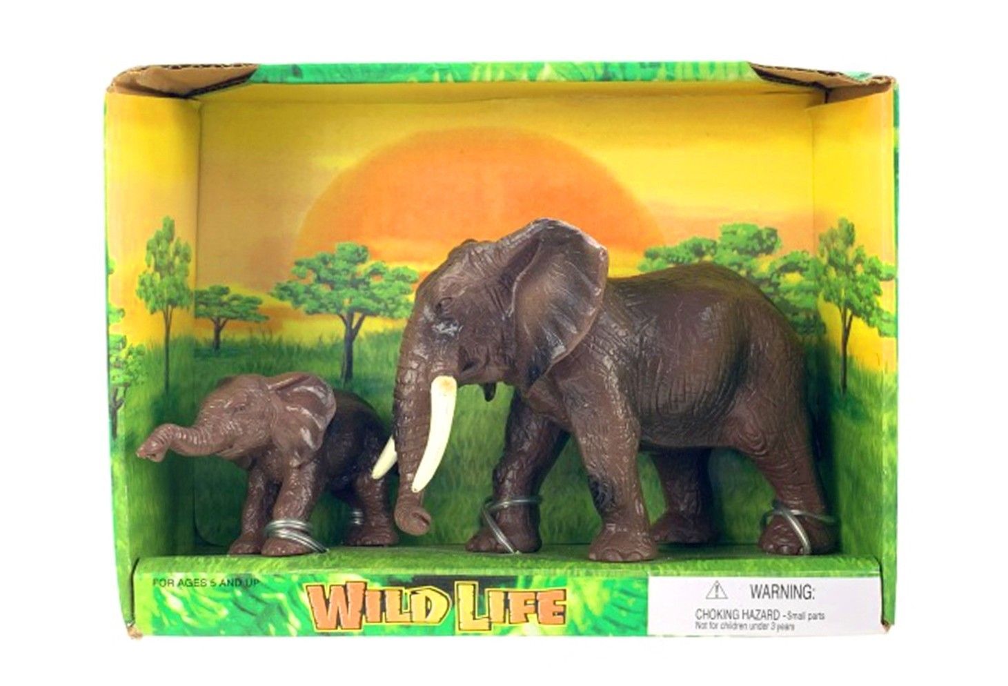 IDT017137 2 PCE ELEPHANT IN OPEN BOX