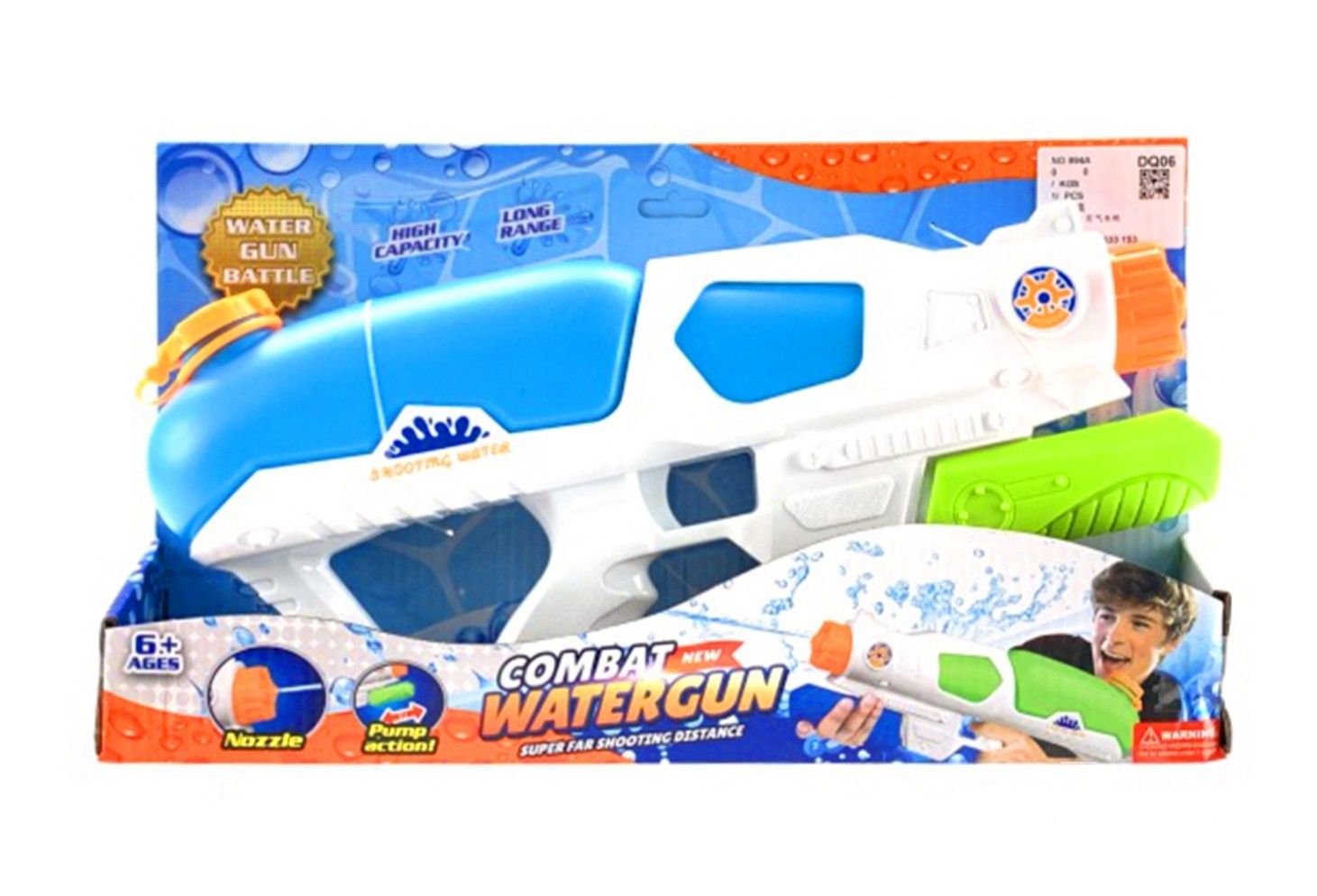 IDT17655 BIG COMBAT WATER GUN BLUE