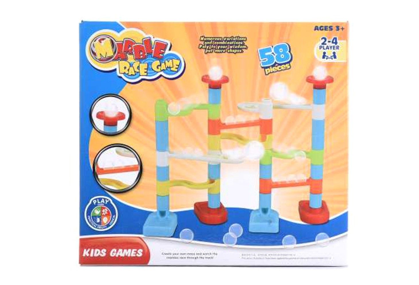 IDT16373 MARBLE RACE GAME 58PCE
