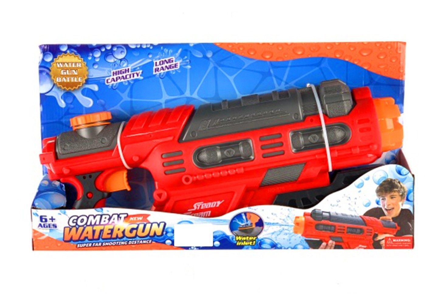 IDT17652 COMBAT WATER GUN RED