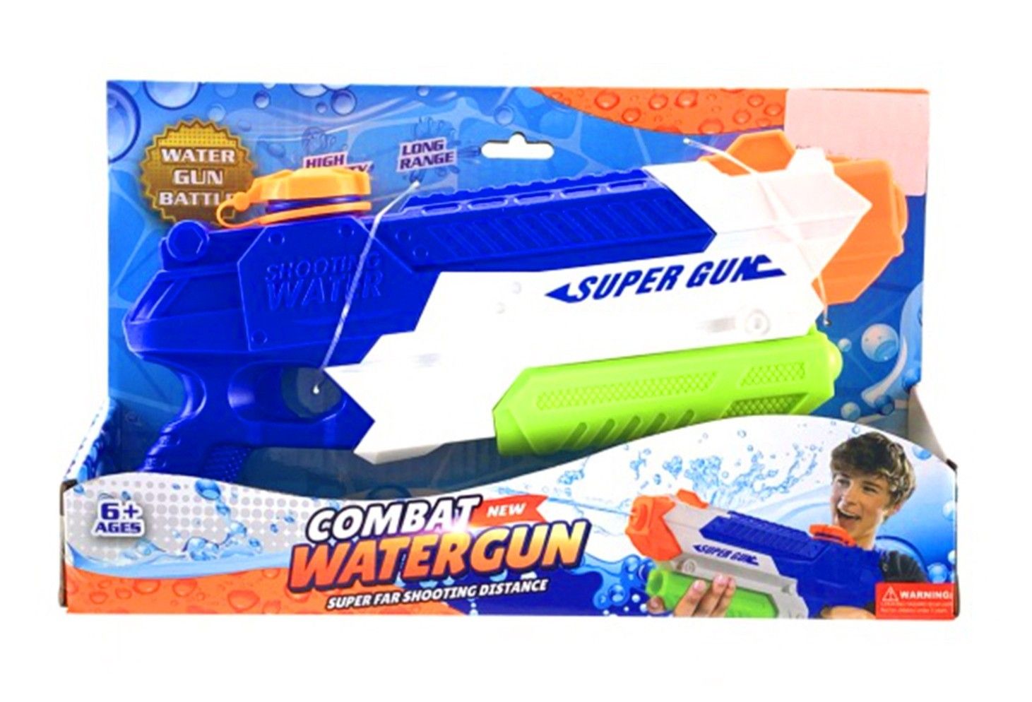 IDT17654 COMBAT WATER GUN BLUE