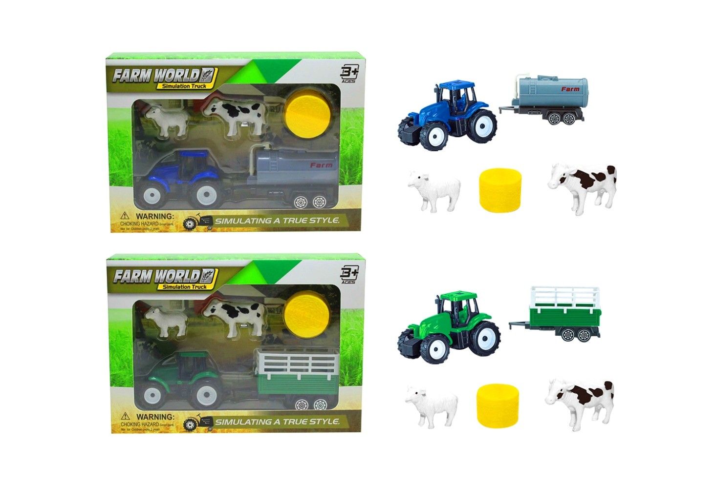 IDT17871 FARM WORLD PLAYSET W/TRUCK IN W/B 2 ASTD