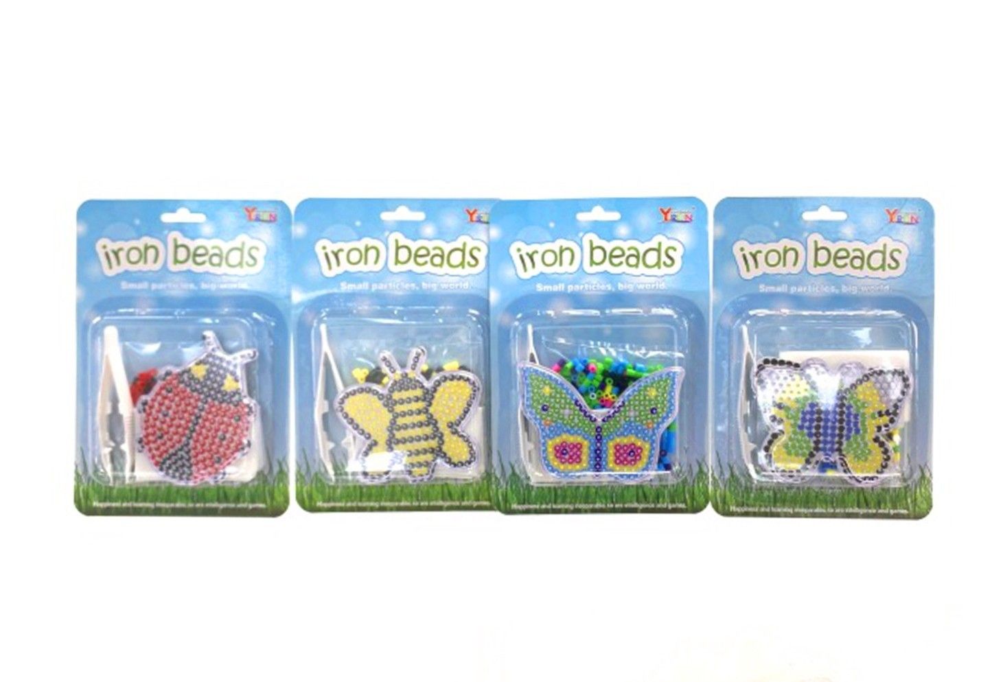DIY BUGS IRON BEADS SET IN B/C 4 ASTD