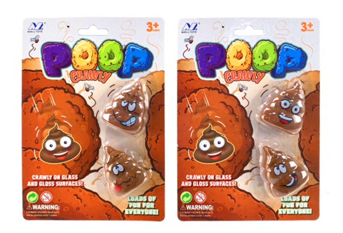 2 PCE STICKY POOP IN B/C 2 ASTD