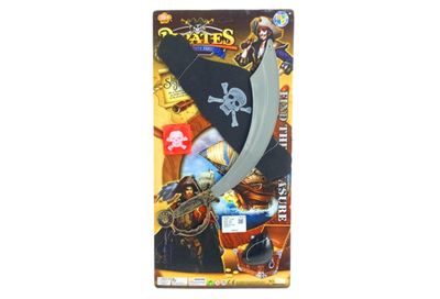PIRATES WEAPON SET W/HAT ON CARD