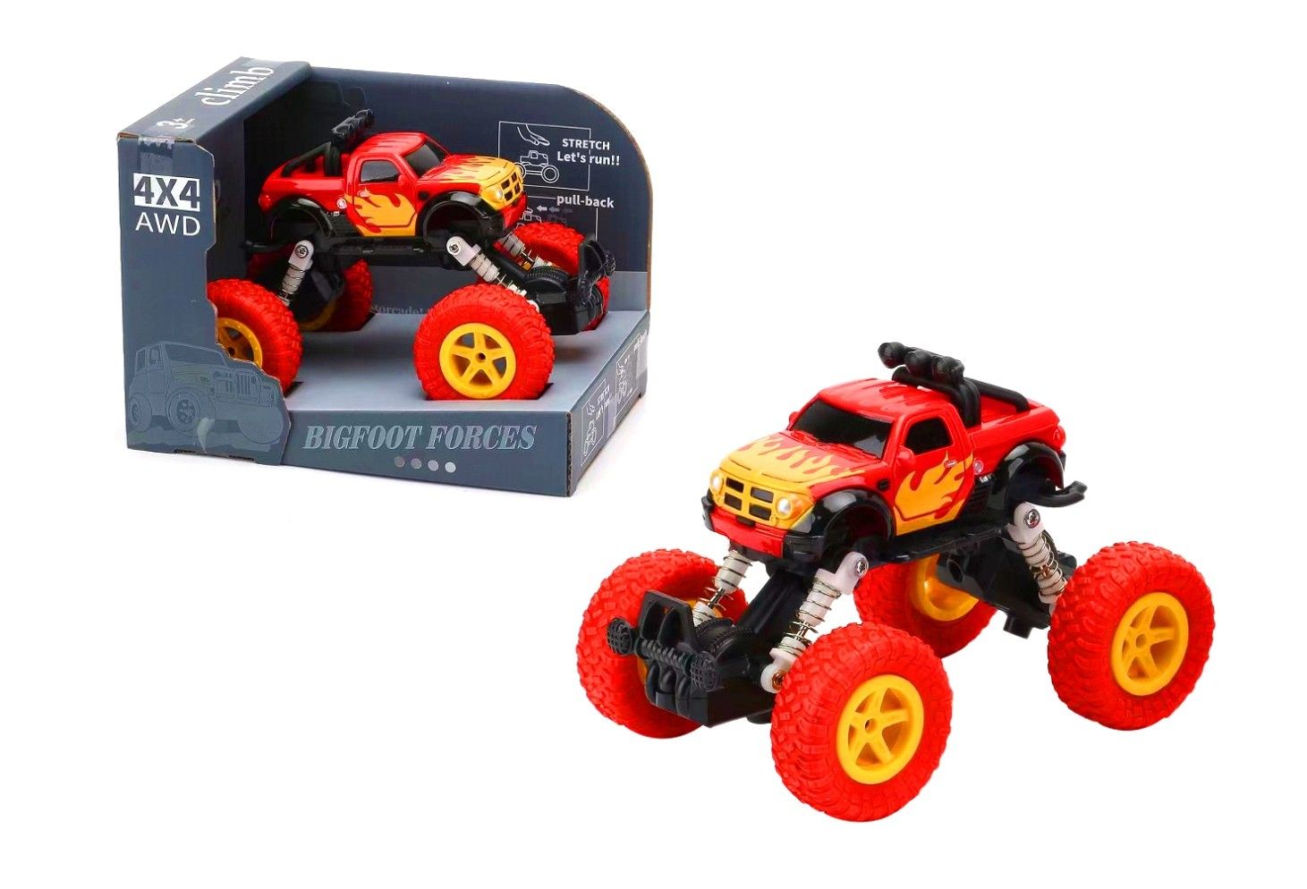 PULL BACK 4X4 TRUCK 2 ASTD