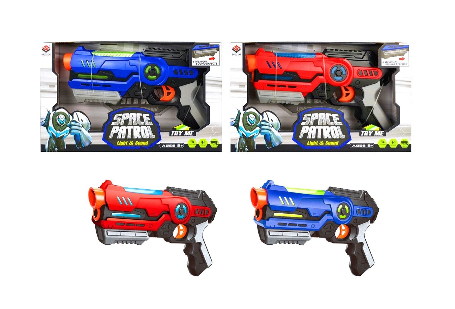 SPACE PATROL GUN W/LIGHT &amp; SOUND
