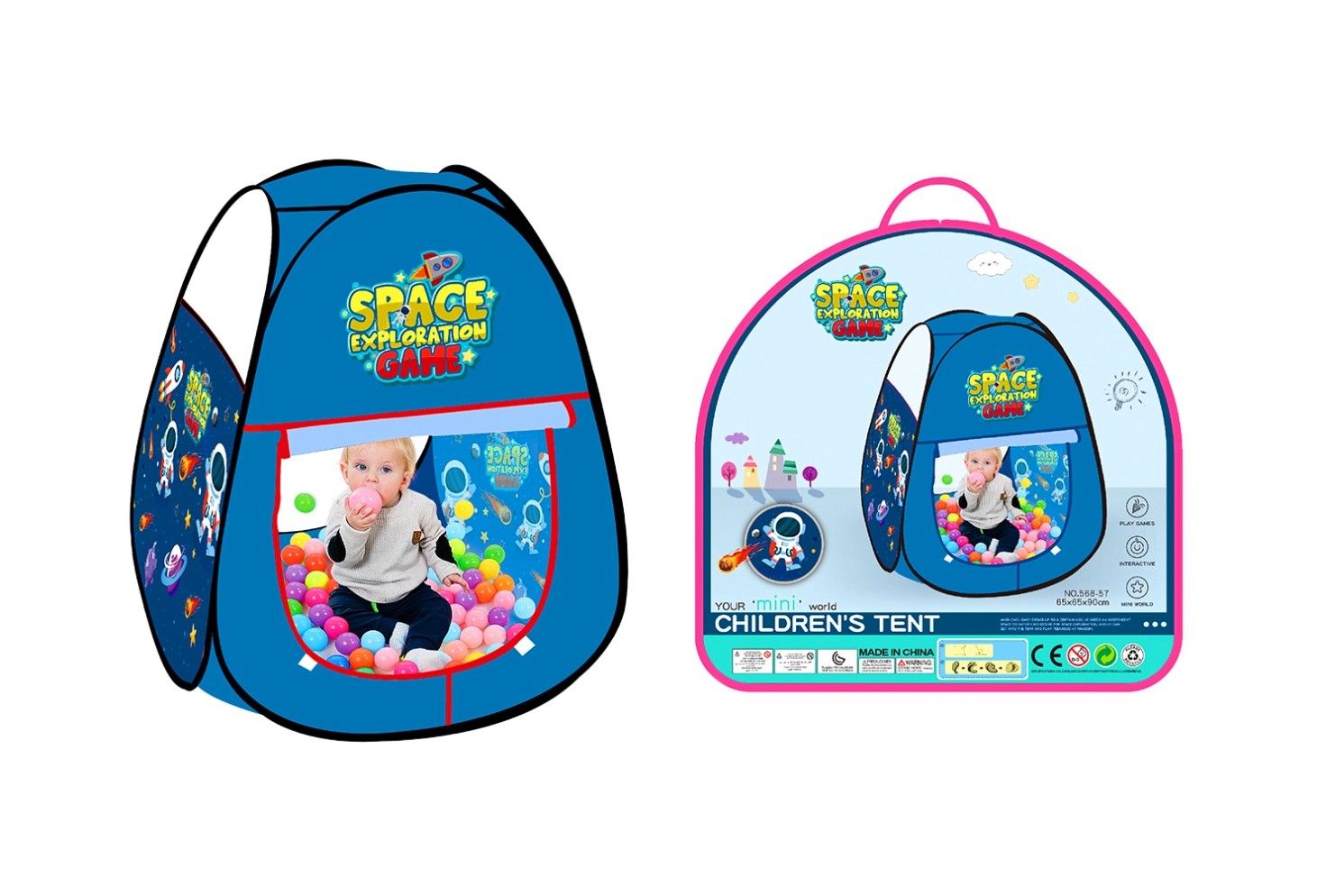 BLUE SPACEMAN TENT IN BAG