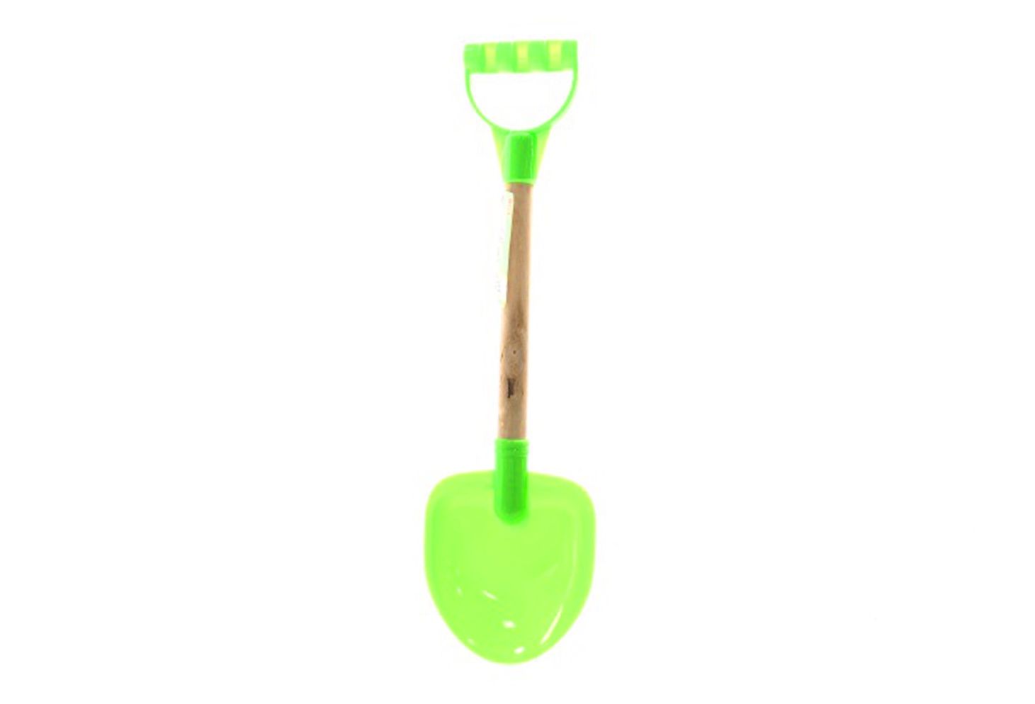 GREEN SHOVEL WITH WOODEN