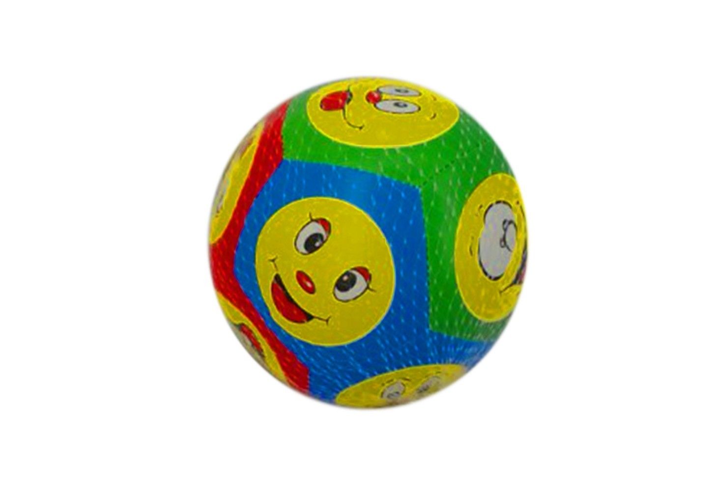 6 INCH FUNNY FACES BALL IN NET BAG