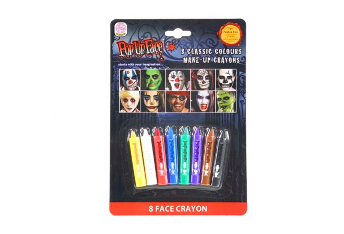 FACE CRAYON 8 PCE IN B/C