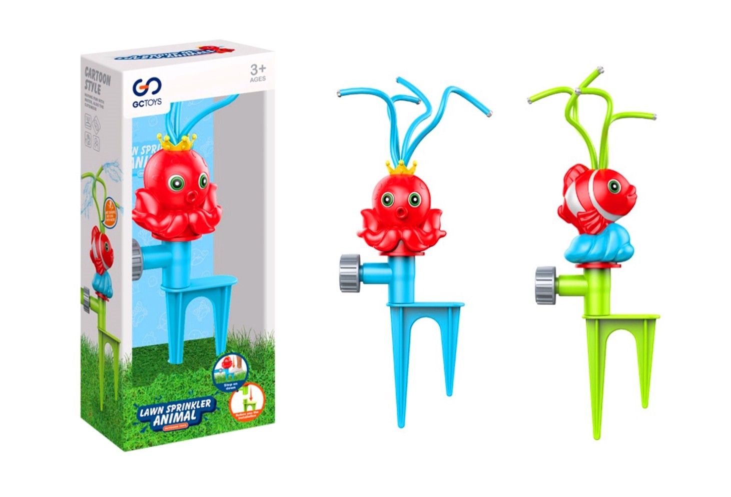 FISH LAWN SPRINKLER IN DISPLAY BOX