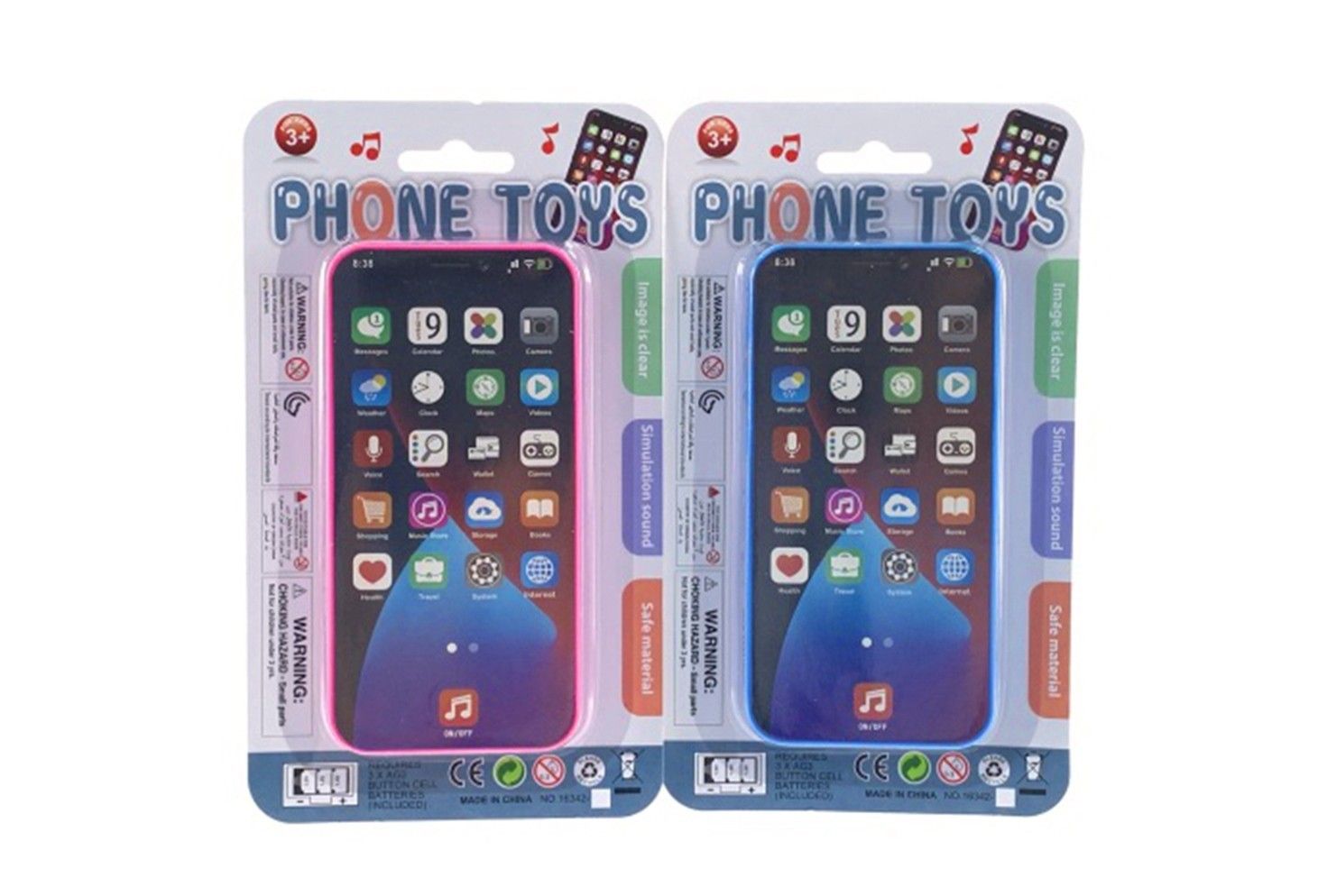 MOBILE PHONE W/LIGHT &amp; SOUND IN B/C 2 ASTD