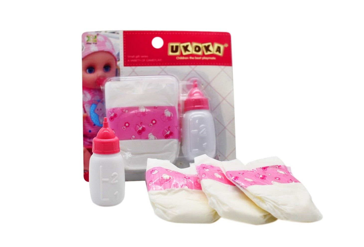 UKOKA BOTTLE &amp; DIAPER SET