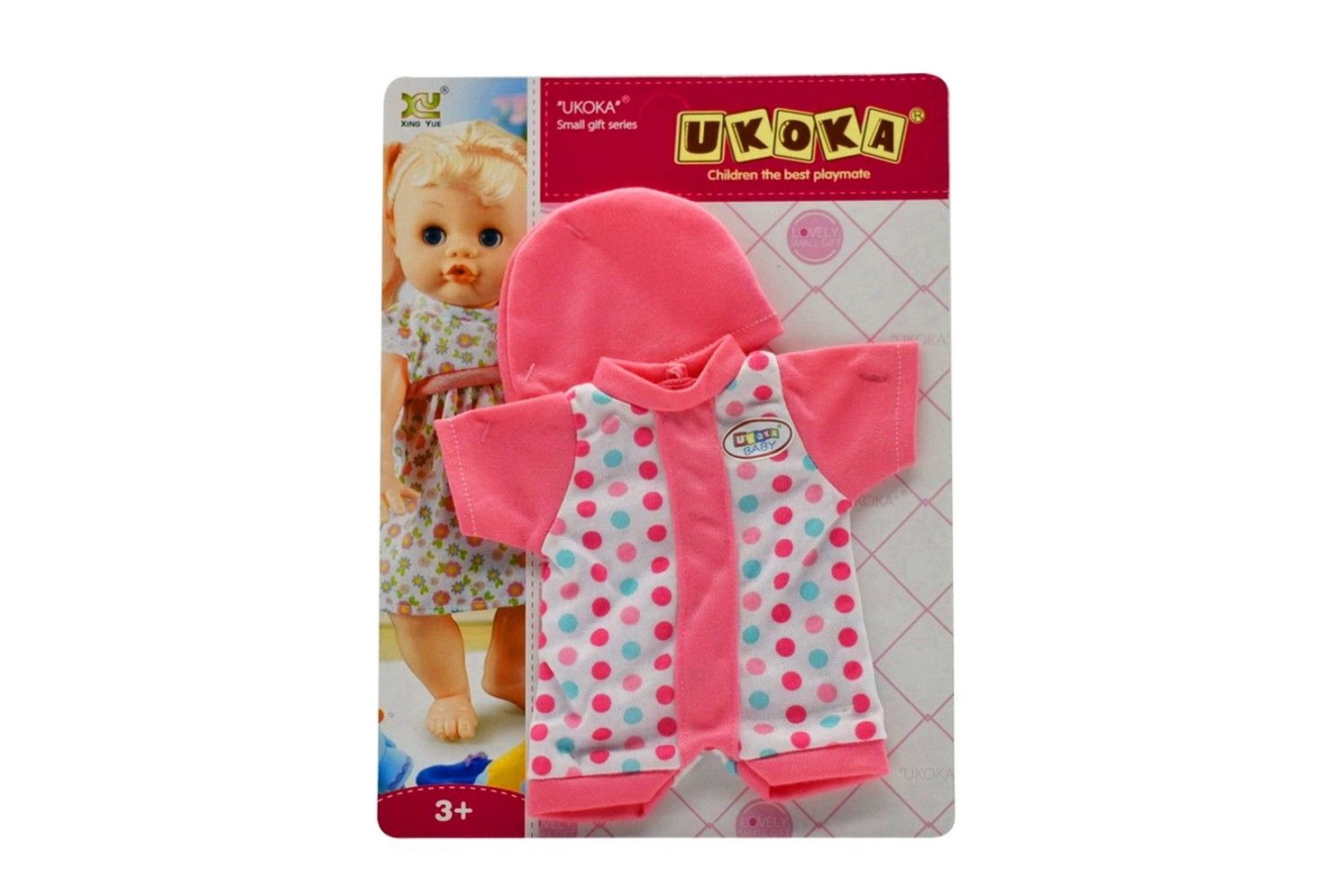 12INCH UKOKA JUMPSUIT &amp; HAT IN BAG W/CARD