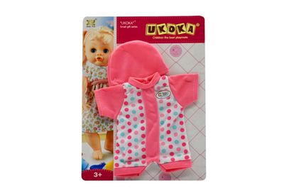 12INCH UKOKA JUMPSUIT & HAT IN BAG W/CARD