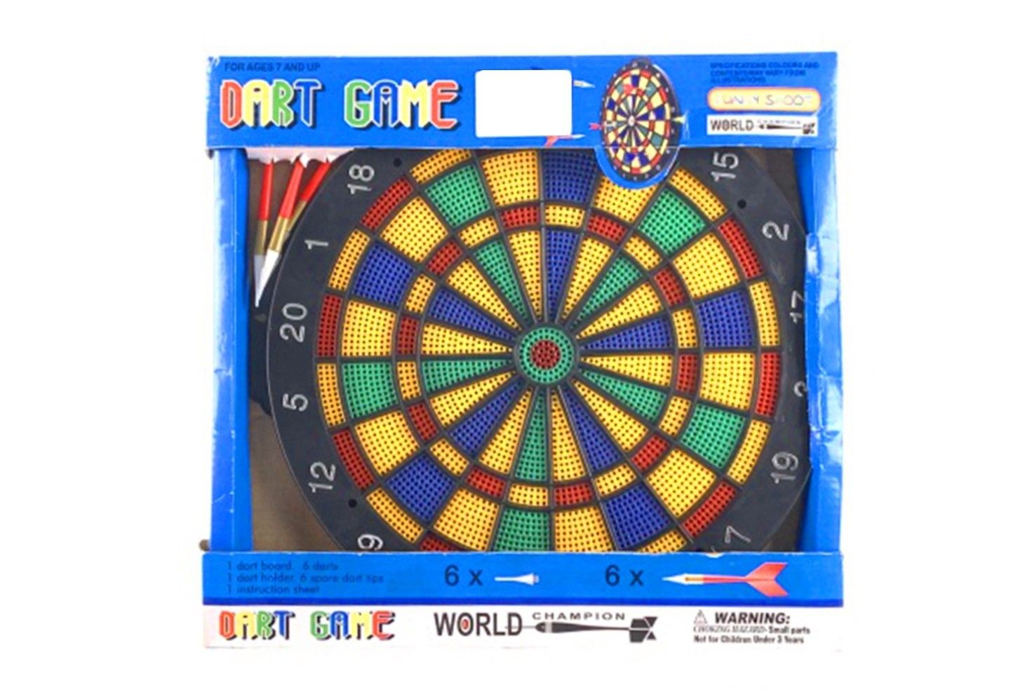 DART GAME W/TARGET IN OPEN BOX