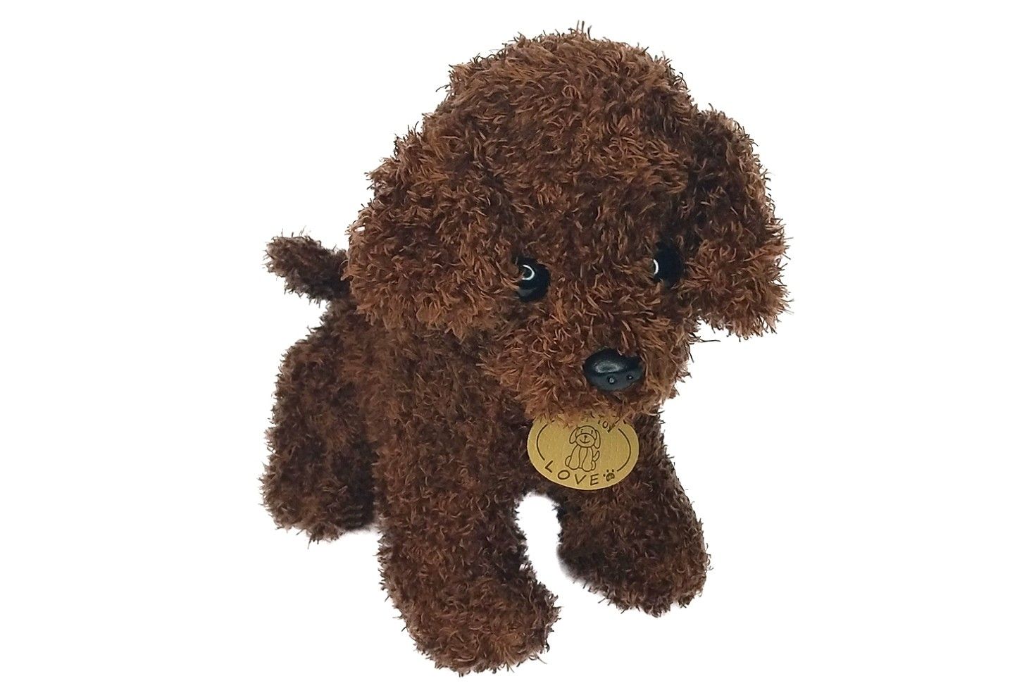 25CM PLUSH BROWN DOG W/HANGTAG