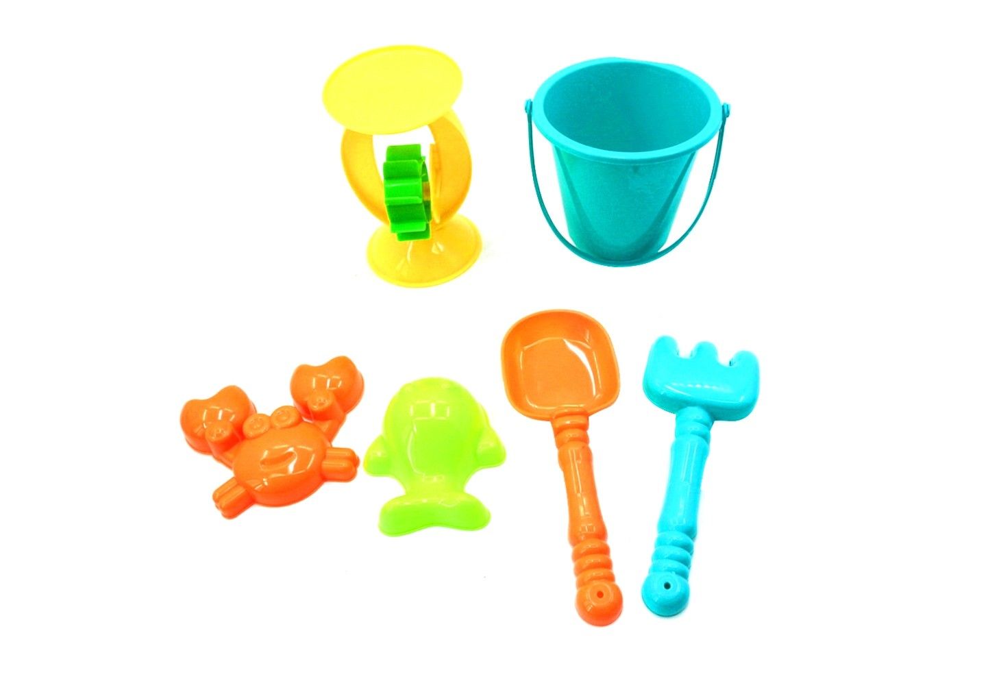 OK BEACH BUCKET PLAYSET IN BACKPACK 6 PCE