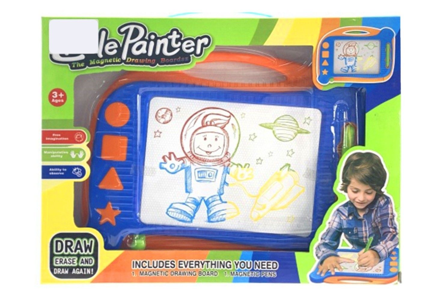 LITTLE PAINTER COLOURFUL MAGNETIC DRAWING BOARD LARGE
