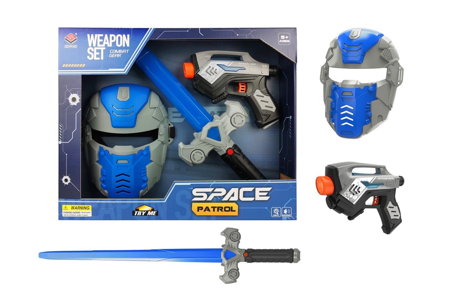 SPACE PATROL WEAPON SET W/HELMET