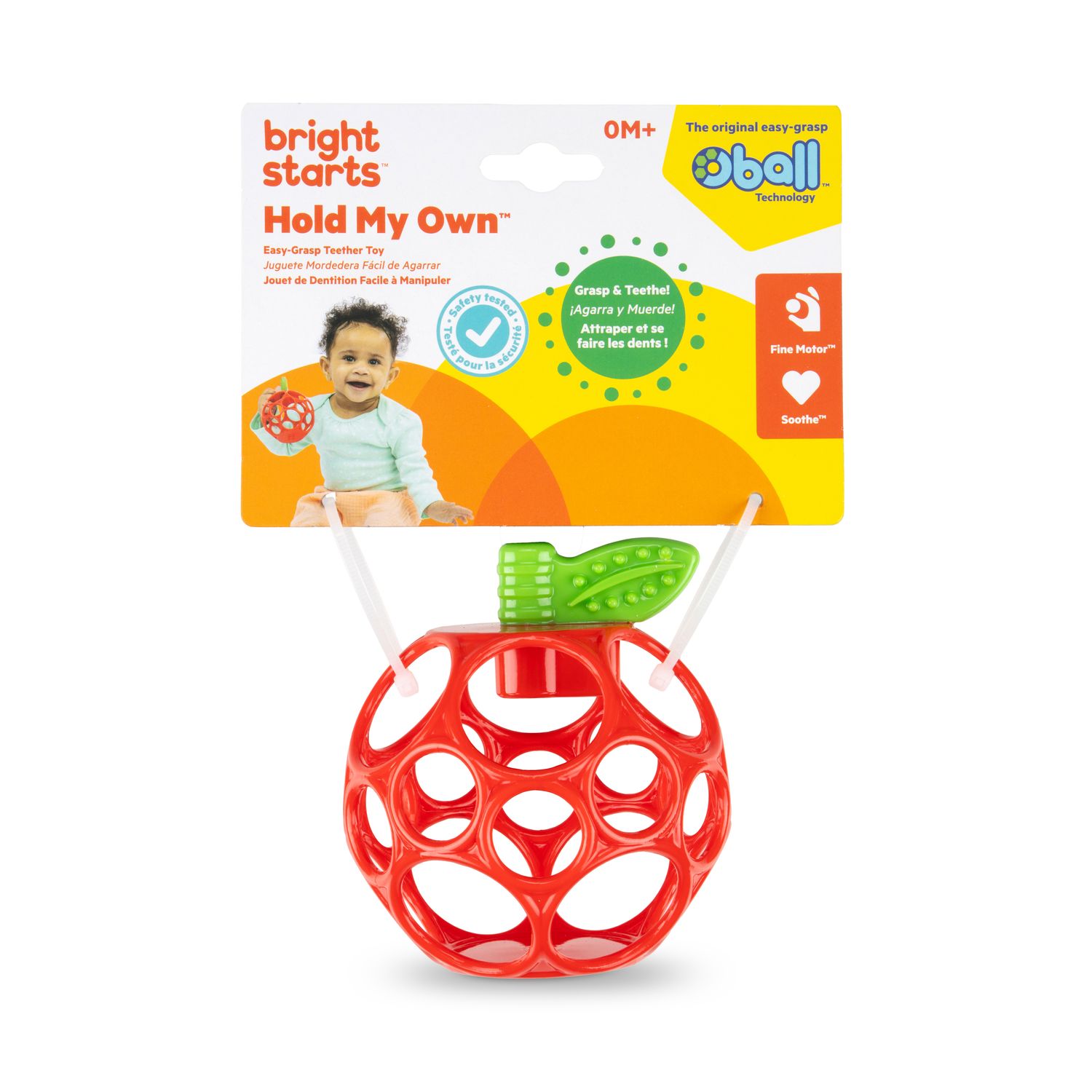 BS HOLD MY OWN™ EASY-GRASP TEETHER TOY – APPLE