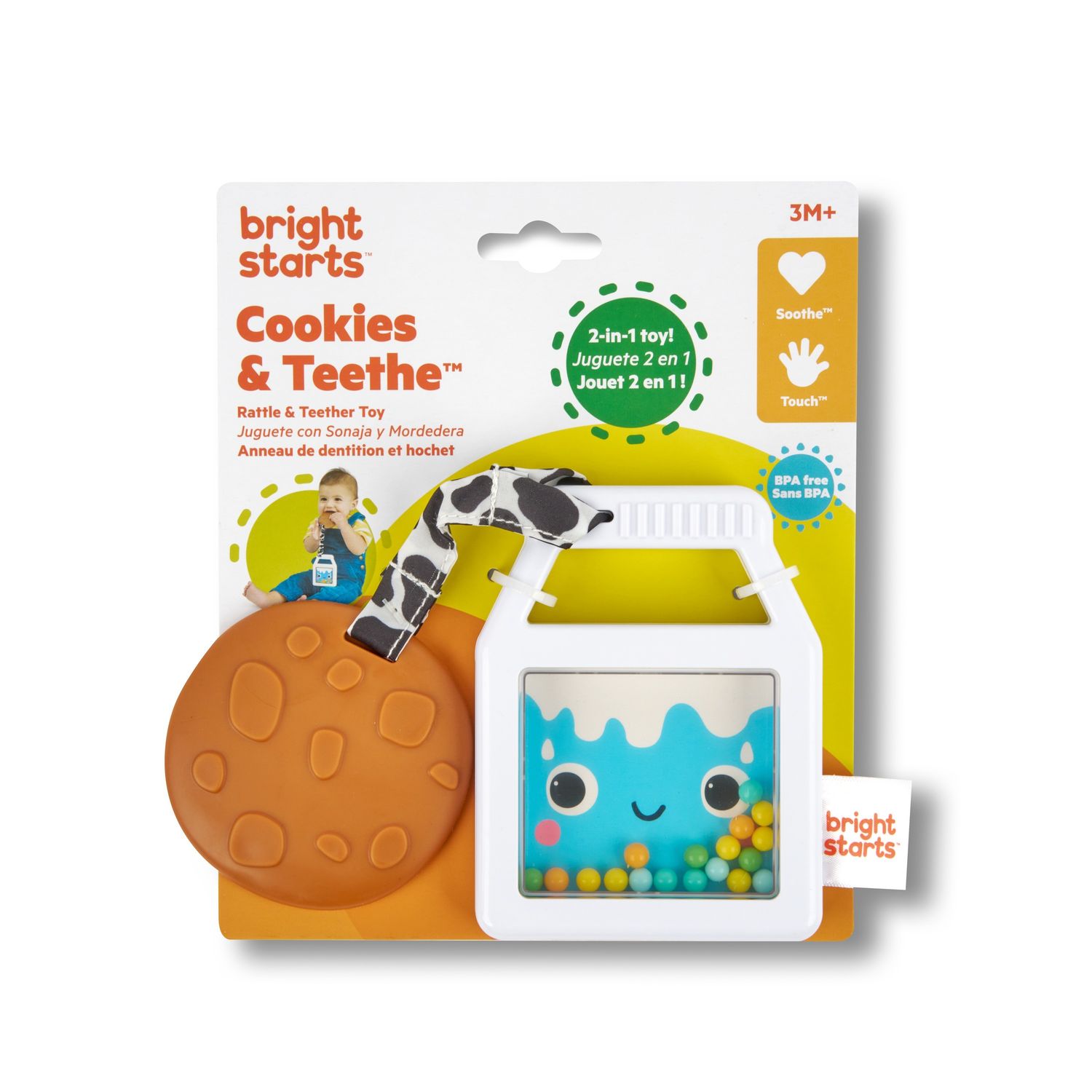 BS COOKIES &amp; TEETHE™ RATTLE &amp; TEETHER TOY
