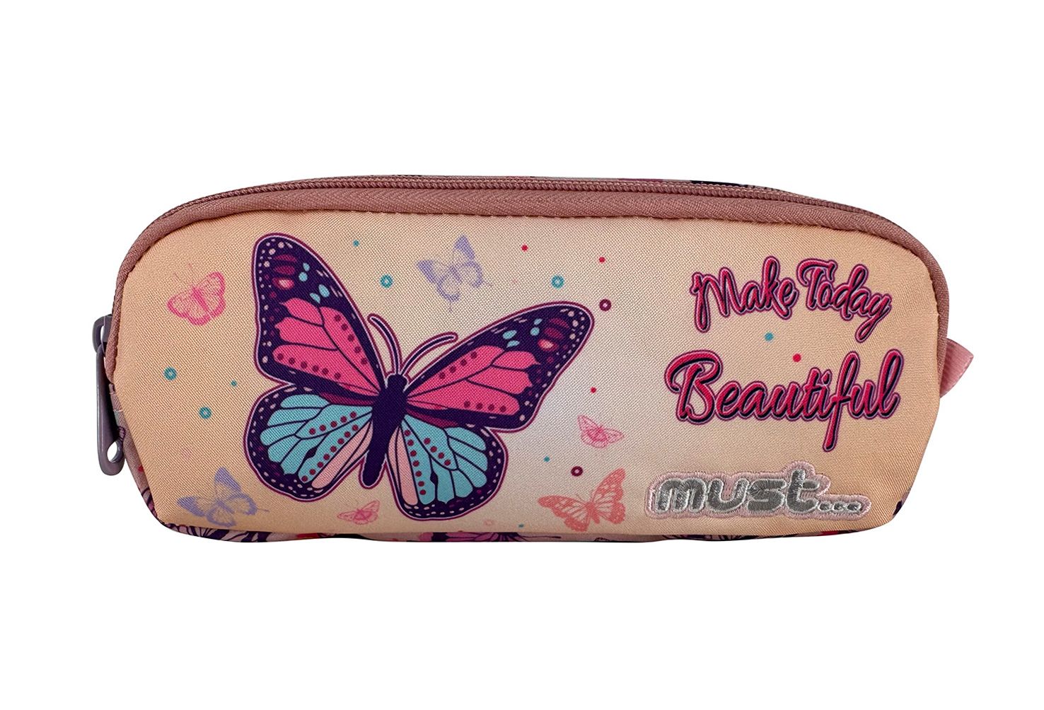 MUST PENCIL CASE ENERGY 2 ZIPPERS MAKE TODAY BEAUTIFUL