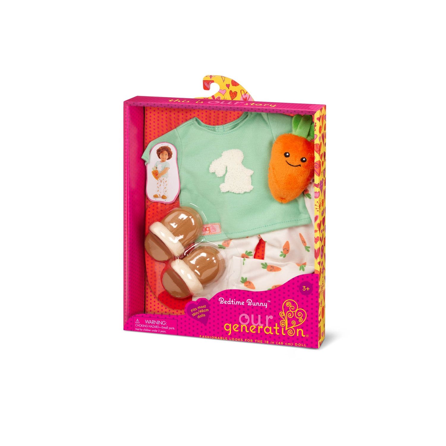 OG REGULAR BUNNY PAJAMA CARROT PLUSH OUTFIT - BEDTIME BUNNY