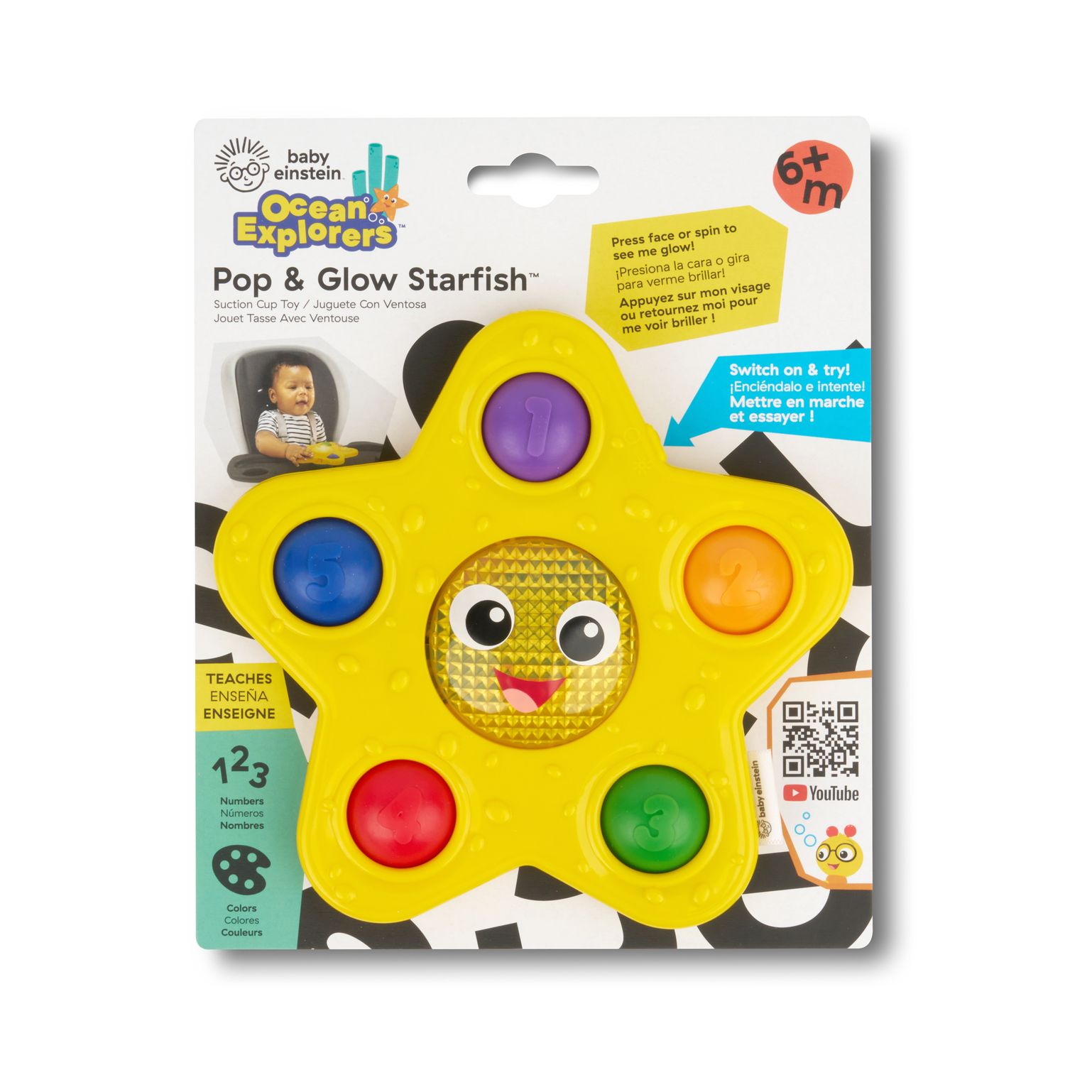 BE OCEAN EXPLORERS POP &amp; GLOW STARFISH™ SENSORY ACTIVITY TOY