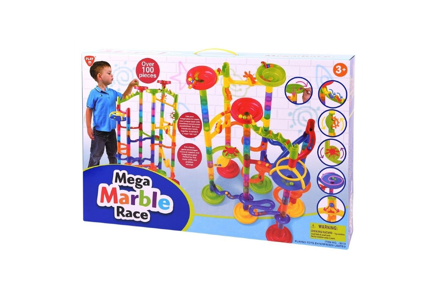PLAY GO MEGA MARBLE RACE 100 PCE