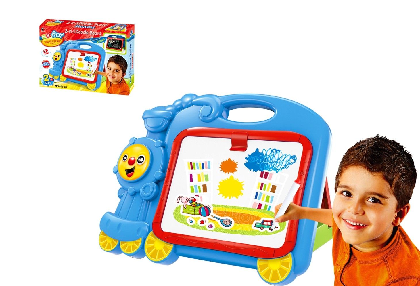 2 IN 1 DOODLE BOARD &amp; DRAWING SET