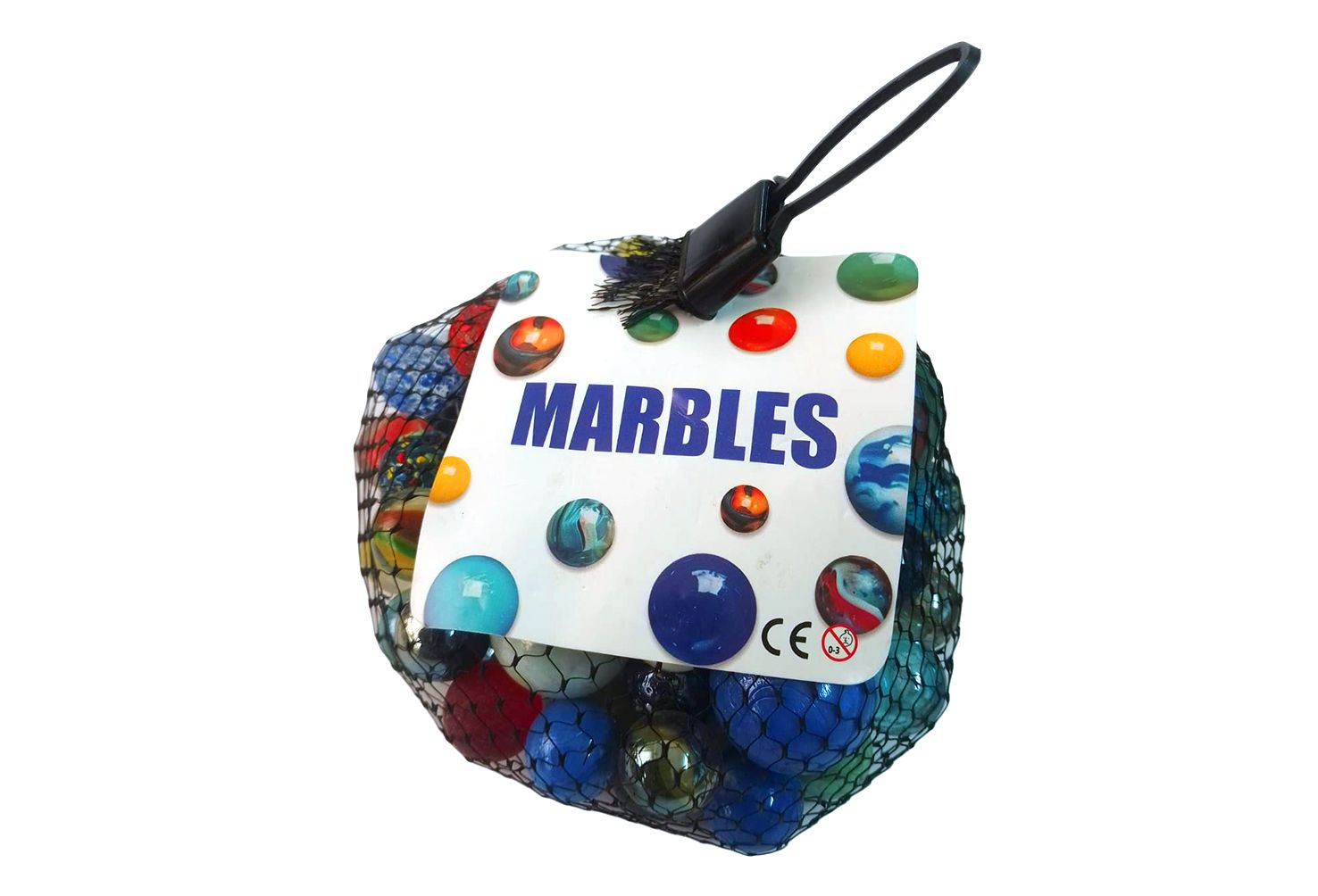 GLASS MARBLES ASST. 500 GRAM