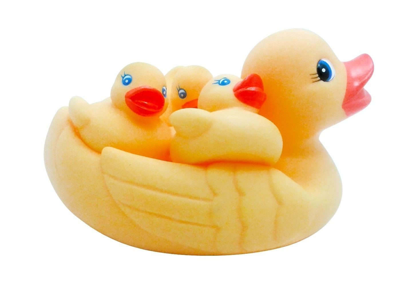 1 LARGE DUCK &amp; 3 DUCKLINGS IN PVC