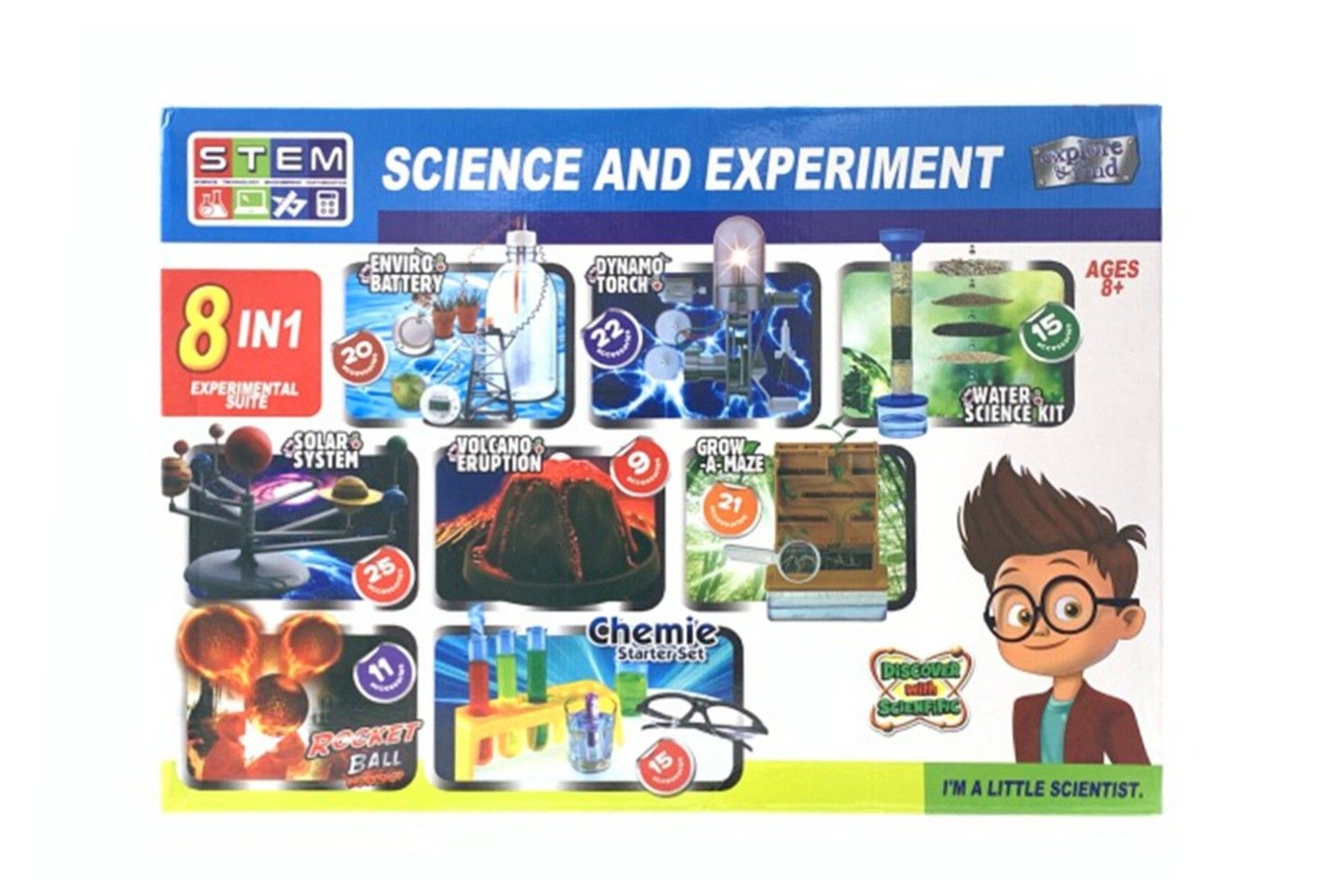 8 IN1 SCIENCE EXPERIMENT KIT