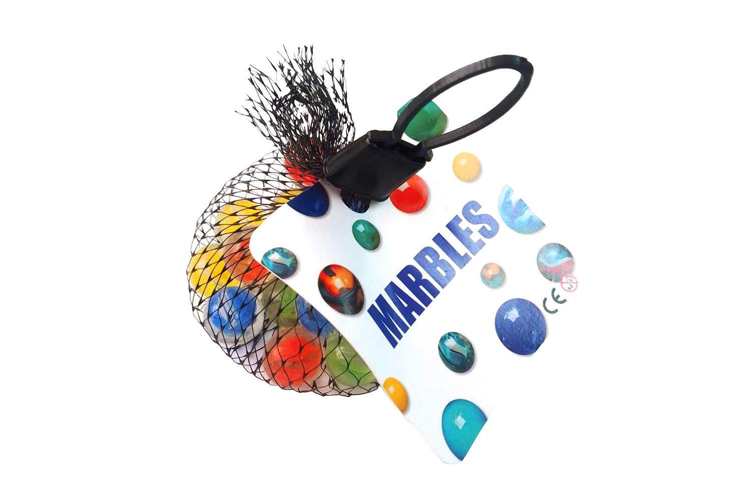 GLASS MARBLES 20+1 SHINNING RAINBOW