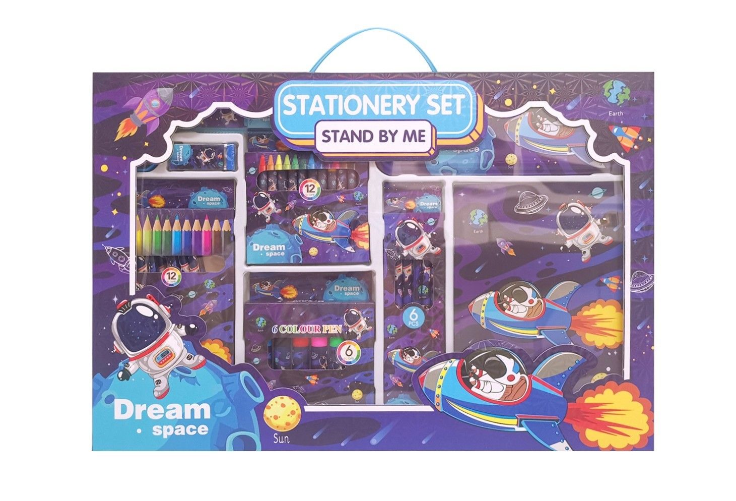 SPACE STATIONERY SET IN BOX LARGE