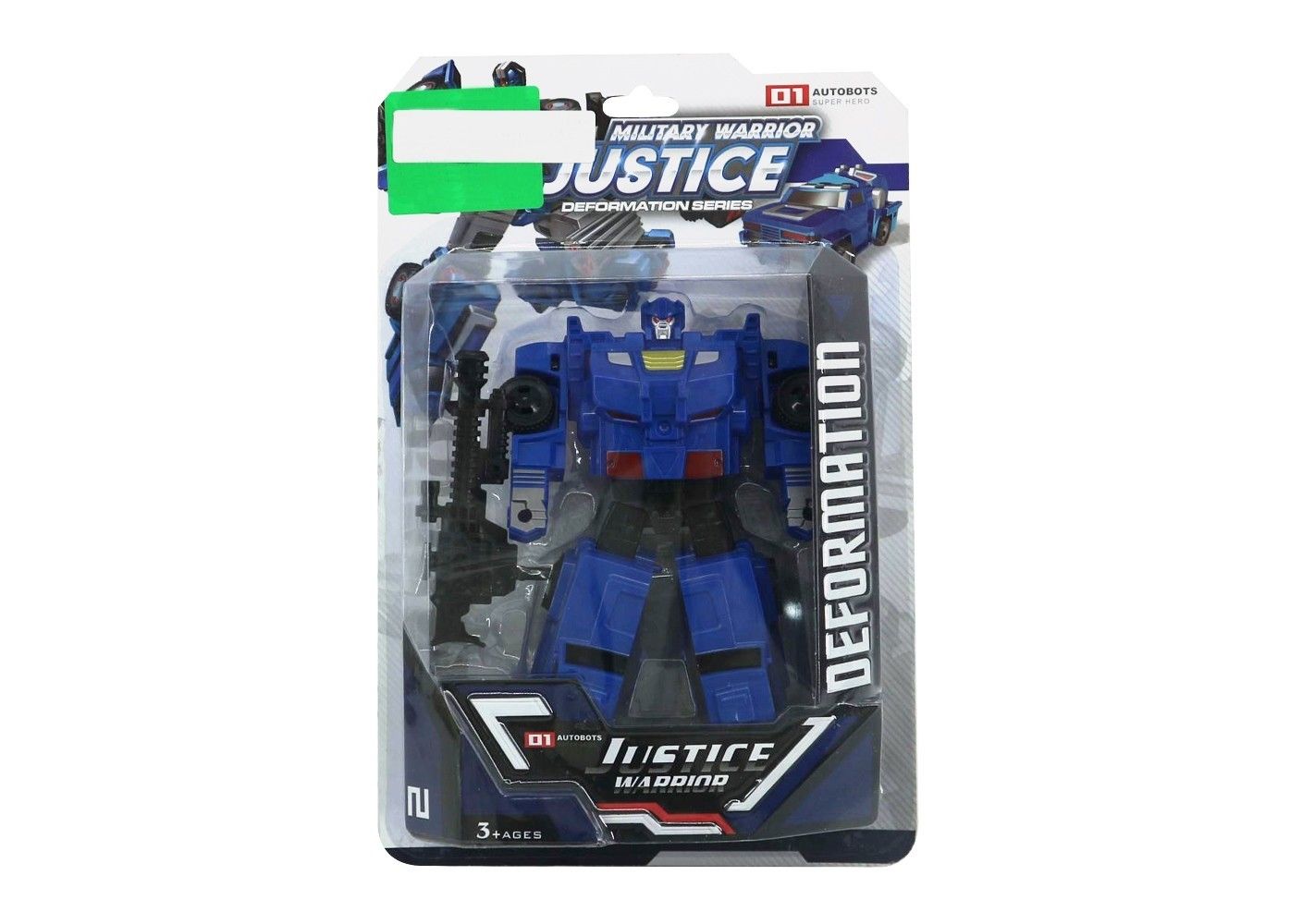 TRANSFORMER ROBOT IN BLISTER CARD BLUE