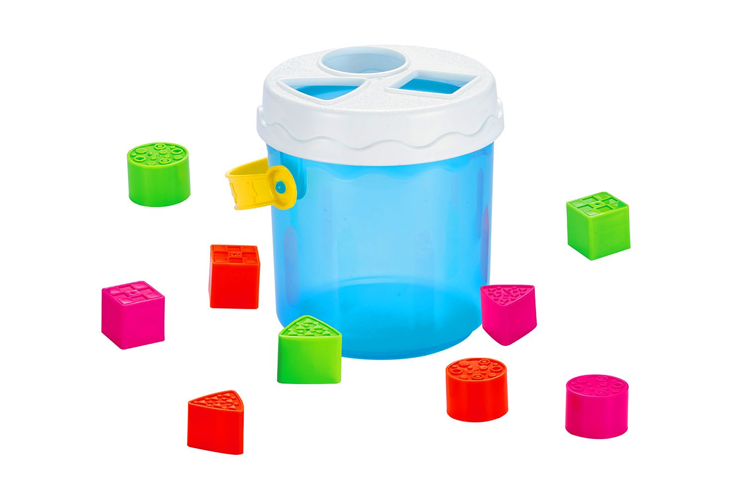 INFUNBEBE SHAPE SORTING BUCKET W/ 9 BLOCKS