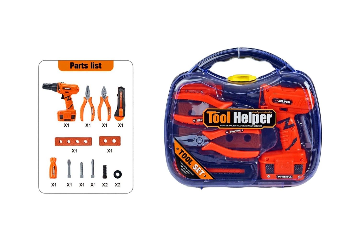 BO DRILL TOOL SET IN PLASTIC CASE