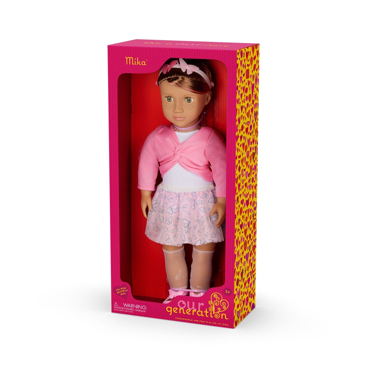 OG CLASSIC DOLL BUTTERFLY BALLET 18 INCH LIGHT BROWN HAIR