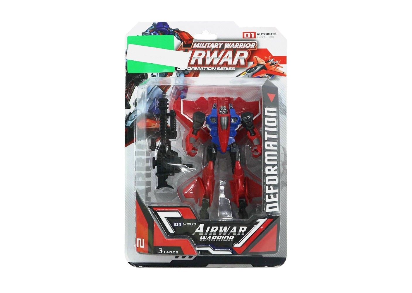 TRANSFORMER ROBOT IN BLISTER CARD RED