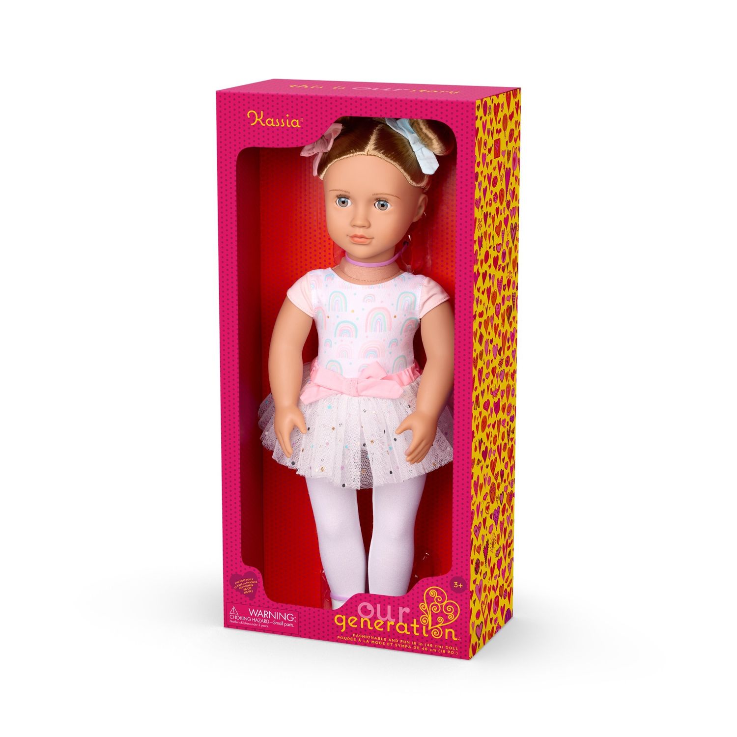 OG CLASSIC DOLL RAINBOW BALLET OUTFIT 18 INCH BLONDE