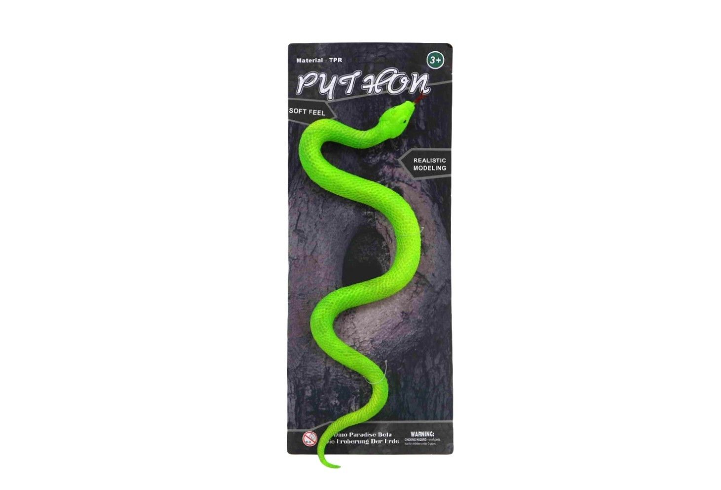 GREEN SNAKE TIE ON CARD