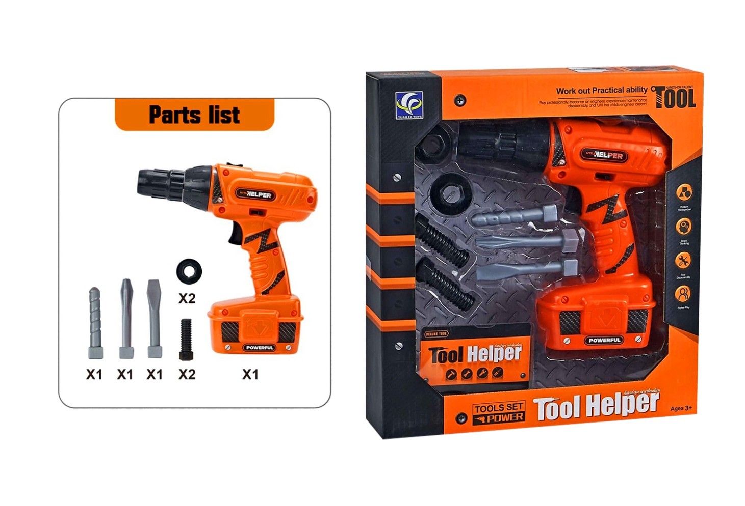 TOOL SET IN BLISTER CARD 2ASTD